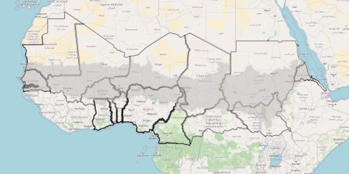 I confini politici pesati del Sahel