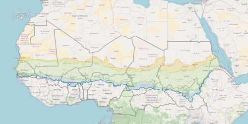 Il nucleo del Sahel, il Sahel liminale e la zona cuscinetto