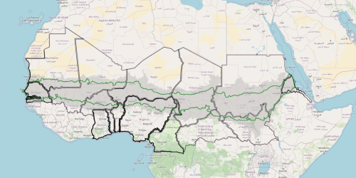 Una prima sintesi cartografica: il Sahel pluviometrico e politico