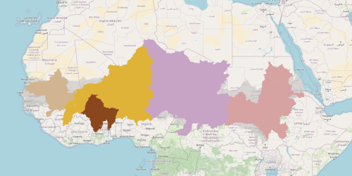 Principali bacini idrografici del Sahel