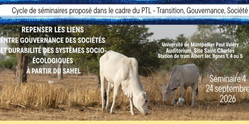 Seminario – “Repenser les liens entre gouvernance des sociétés et durabilité des systèmes socio-écologiques à partir du Sahel” – 24 settembre 2026